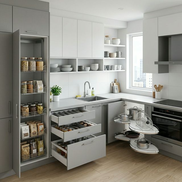 Space Saving Modular Kitchen